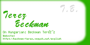 terez beckman business card